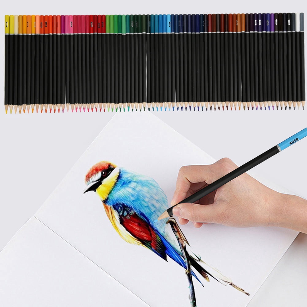 Watercolor Pencils Set, 72pcs, Artists' Quality, Water-Soluble, Sketch & Paint, Ideal for School Art Projects, 180 Characters Max
