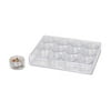 Darice Clear Small Bead Containers, 6.3 x 4.8 Inches, 12 Containers