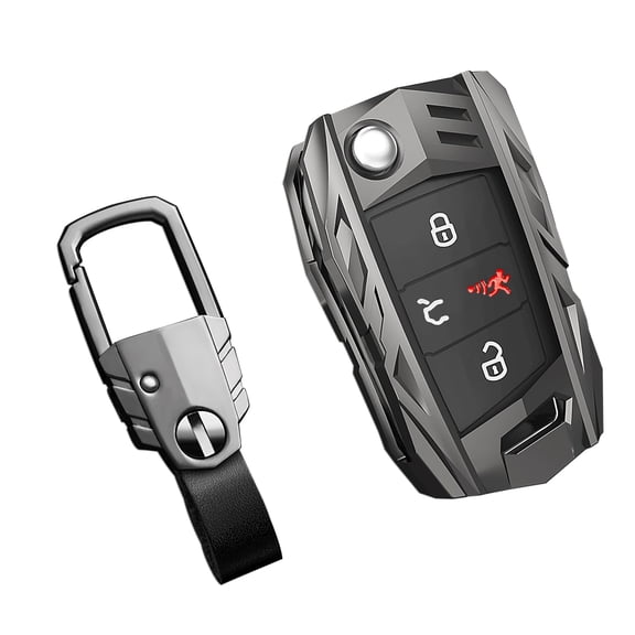 for Volkswagen Key Fob Cover with Keychain,Stylish and Durable Zinc Alloy Protection Key Case Compatible with VW Atlas Golf Jetta Tiguan Passat GTI Key shell Accessories