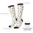 thumbnail image 4 of Yiaed Cute tractor and vehicle Print Great elasticity Adult Stockings Sports socks for Men and Women, 4 of 6