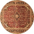 thumbnail image 1 of Ahgly Company Indoor Round Persian Brown Traditional Area Rugs, 7' Round, 1 of 4