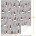 thumbnail image 7 of Christmas Throw Blanket Christmas Gnome Blanket Winter Holiday Snowflake Xmas Tree Throw Blankets Lightweight Soft Warm Cozy Bed Blanket for Couch Sofa 60x80 Inch, Grey, 7 of 7
