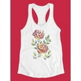 thumbnail image 3 of Beautful Pink Roses Sketch Tank Women -Image by Shutterstock, Female Medium, 3 of 4