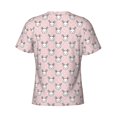 thumbnail image 6 of Vsdgher Cute Rabbit Print Men's Dry Fit Mesh Athletic Shirts Moisture Wicking Tennis T-Shirt Tops, 6 of 9