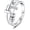silver, variant on Anxiety Ring, Fidget Ring for Women Funny Fidget Rings Men and Women Anti Anxiety Stress Worry, Adjustable Size Adjustable Stress Spinner Anxiety Ring for Couple（golden/silvery） 6mm & 4.5mm