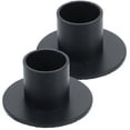 thumbnail image 6 of Sand Black Candlestick 4 Pcs Retro Holder for Desk Metal Stand Table Taper Conical Iron, 6 of 6