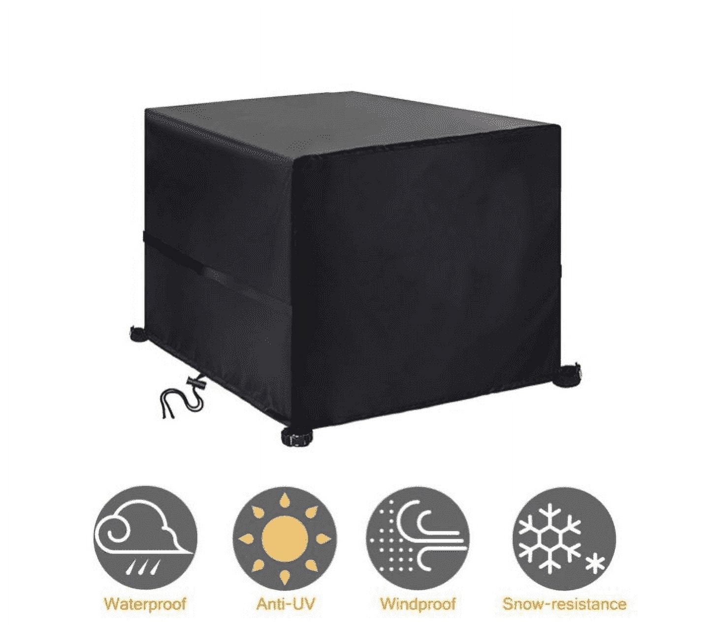 Garden Table Covers Waterproof Garden Furniture Cover Square Cover for Outdoor Furniture, Heavy Duty Outdoor Table Covers Patio Furniture Cover Waterproof ,Square Patio Table Cover- 126x126x74CM