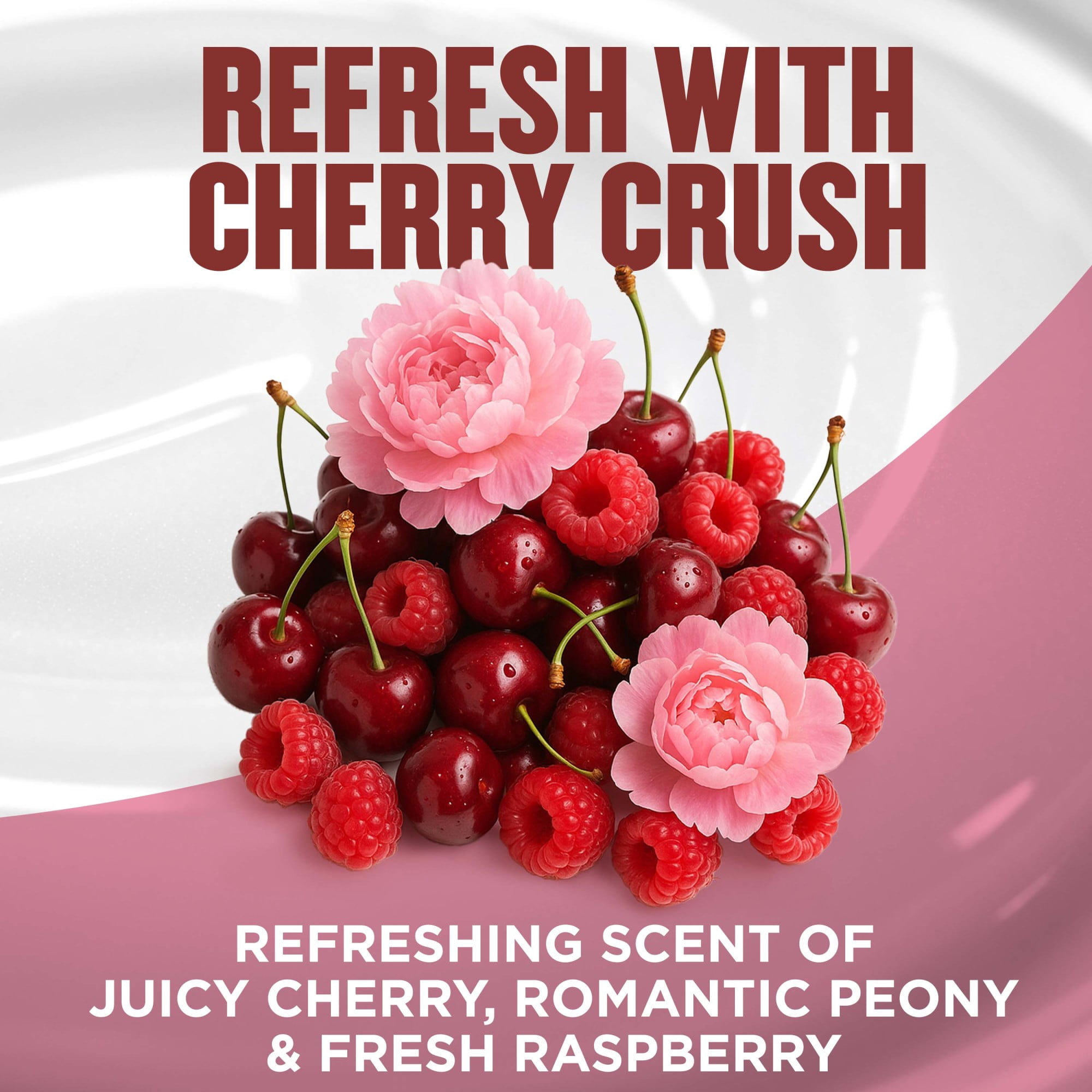 Gold Bond Cherry Crush Hydrating Gel Cream, Juicy Cherry Crush Scent, 24-Hour Hydrating Body Lotion with Hyaluronic Acid and Niacinamide, 14 oz.