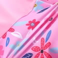 thumbnail image 5 of Eltusu Girls One-Piece Swimsuit, Summer Crew Neck Printed Short Sleeve Kids Bathing Swimwear Pink Size 8-11 T, 5 of 7