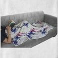 thumbnail image 6 of East Soft Flannel Fleece Throw Blanket, Irises in Watercolor in Native Effects Blossoming Spring Eastern Artwork Print, Cozy Plush for Indoor and Outdoor Use, 60" x 80", Purple, by Ambesonne, 6 of 6