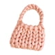 thumbnail image 4 of Bolso de crochet para mujer, bolso de compras para mujer, bolso de mano tejido, cartera de punto rosa, 4 of 9
