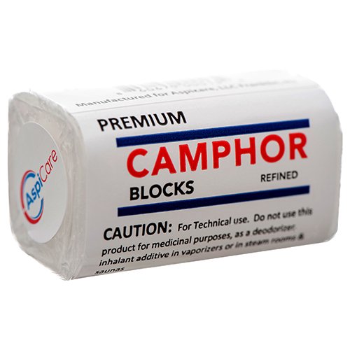 AspiCare Camphor Blocks. Premium Refined Camphor. Wards Off Insects, Moths, Bed Bugs and