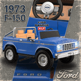 thumbnail image 4 of TOKTOO Licensed 1973 Ford F-150 24V 2 Seater Ride On Car for Kids, Electric Ride On Toys with Parent Remote Control, 400W Powerful Wheel, LED Lights, Music Player, Ages 3-8, Dark Blue, 4 of 8