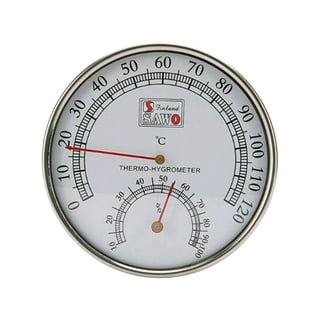 Stainless Steel Thermometer Hygrometer for Sauna Room Temperature Humi –  Draw fate