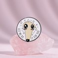 thumbnail image 2 of Anime Inspired Cute Pin Badge, Cartoon Character Brooch With Large Eyes And Long Nose, Simple And Whimsical Brooch Accessory, 2 of 5