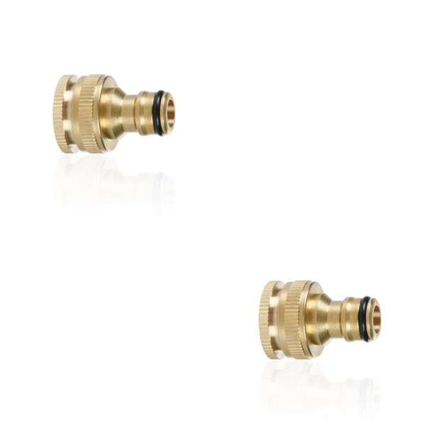 Bearachild Connector Garden Multifunctional Adapters Pure Fittings Copper Agriculture Wear-resistant Repair Irrigation Washing Como se muestra 2piezas Bearachild CBP482725