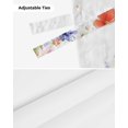 thumbnail image 6 of Tie Up Valance Curtain for Kitchen,Colorful Flowers Spring Butterfly Rod Pocket Short Curtains Adjustable Tie-Up Shade Valances,Blossom Floral on White Window Treatment for Bathroom Living Room, 6 of 8