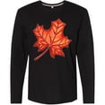 thumbnail image 3 of Inktastic Red Canadian Maple Leaf Long Sleeve T-Shirt, 3 of 5