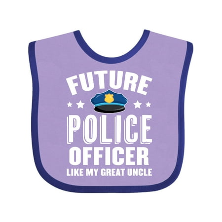 

Inktastic Future Police Officer Like My Great Uncle Gift Baby Boy or Baby Girl Bib