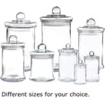 Glass Apothecary Jars Bathroom Storage Organizer Canisters (D3.5"XH7 ...