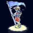 thumbnail image 2 of Men's Kingdom Hearts 1 Flags of the Kingdom  Graphic Tee Navy Blue 2X Large, 2 of 5