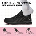 thumbnail image 4 of SPIEZ Women's Composite Toe Safety Shoes, Breathable Anti-Smashing Work Shoes Without Steel Toe, Lightweight Walking Sneakers for Professional & Daily Comfort - Black 7.5, 4 of 11