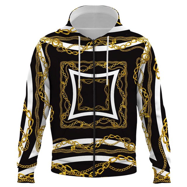 Sudadera con capucha y cremallera para hombre y mujer, con estampado 3D de alta gama y diseño de moda, estilo Harajuku, para otoño e invierno.