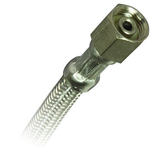 Braided Stainless Steel Length Fluidmaster 12IM72 Ice Maker Connector 72-Inch 6 Ft. 2 Pack 1//4 Compression Thread x 1//4 Compression Thread