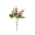 thumbnail image 2 of Artificial Hyacinth Crabapple Flower Bouquet Faux Floral Arrangement With VaseRealistic Silk Flower Arrangement For Wedding Home Decoration, 2 of 6