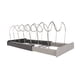 thumbnail image 4 of Organizador de tapas de ollas simple y moderno estante de almacenamiento de platos de acero inoxidable 304 con 7 divisores para cocina ANGGREK Otros, 4 of 8