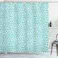 thumbnail image 1 of Ambesonne Spring Shower Curtain, Forget Me Not Flowers, 69"Wx75"L, Blue Green and Yellow, 1 of 3