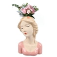 thumbnail image 1 of Jarrones de cerámica Modernos ANGGREK Para La cara Maceta de Chica Tímida de Estilo Moderno de Apariencia única Para Amantes de Las Plantas unisex, 1 of 7