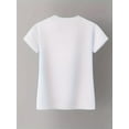 thumbnail image 2 of Camiseta de cuello redondo con estampado de figuras, informal, de manga corta, para verano, para mujer, para adultos, hombres, mujeres, adolescentes, jóvenes., 2 of 5