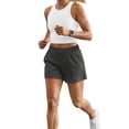thumbnail image 3 of Rosvigor 2 Pack Women Shorts High Waisted Athletic Shorts for Women with Pockets for Gym Workout Running Lounge, 3 of 7