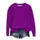 thumbnail image 5 of Sudadera Meitianfacai para niñas pequeñas y grandes, informal, de color liso, con cuello redondo, manga larga, estilo túnica, entallada, para otoño, para niñas de 3 a 4 años., 5 of 7