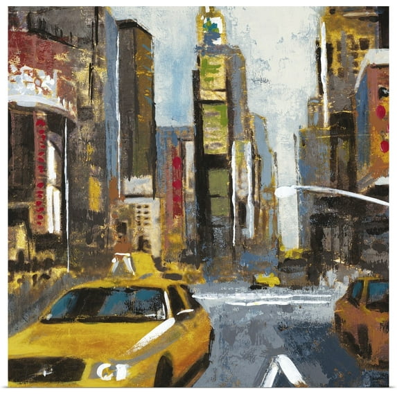 Great BIG Canvas | Rolled Liz Jardine Poster Print entitled Bright Lights, Big City II