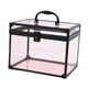 thumbnail image 5 of Organizador de maquillaje acrílico, vitrina para cosméticos, elegante caja de corona transparente, Negro Claro Rosa, 5 of 7