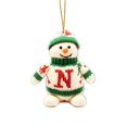 thumbnail image 2 of romoty Personalized Letter N Snowman Christmas Ornament, 3.15 in Acrylic Monogram Initial Knit Snowman Pendant with Cord for Xmas Tree Wreath Mantel Decor Kids Stocking Stuffer Gift, 2 of 7