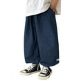 thumbnail image 2 of Boys Pants Loose Jeans Casual Street Style Wide Leg Hop Loose Jeans Trousers, 2 of 5