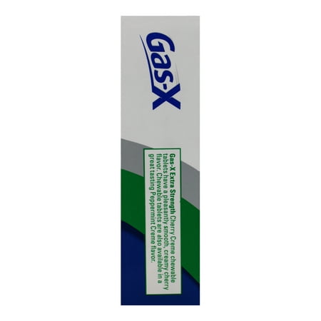 Gas-X Extra Strength Antigas Chewable Cherry Crme Tablets 48 Count