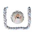 thumbnail image 3 of Almohada de bola trenzada de tres hilos - blanco + gris + azul claro látigo de tres hilos de 2 metros de largo Ormromra MZQ-0884-4, 3 of 9