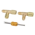 thumbnail image 3 of Quick Coupler Valve Core Tee Adapter, Quick Coupler Access Tee For Vacuum Gauge R22 R12 R134, 3 of 8