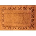 thumbnail image 1 of Ahgly Company Indoor Rectangle Oriental Orange Industrial Area Rugs, 2' x 4', 1 of 4