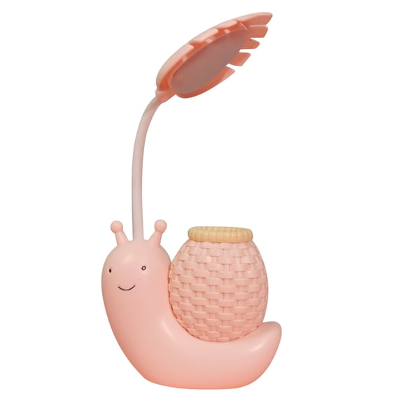 Qholemyo Snail Shape LED Desk Lamp USB Rechargeable Eye Protection Reading Light Study Lamp For Kids And Student Learning