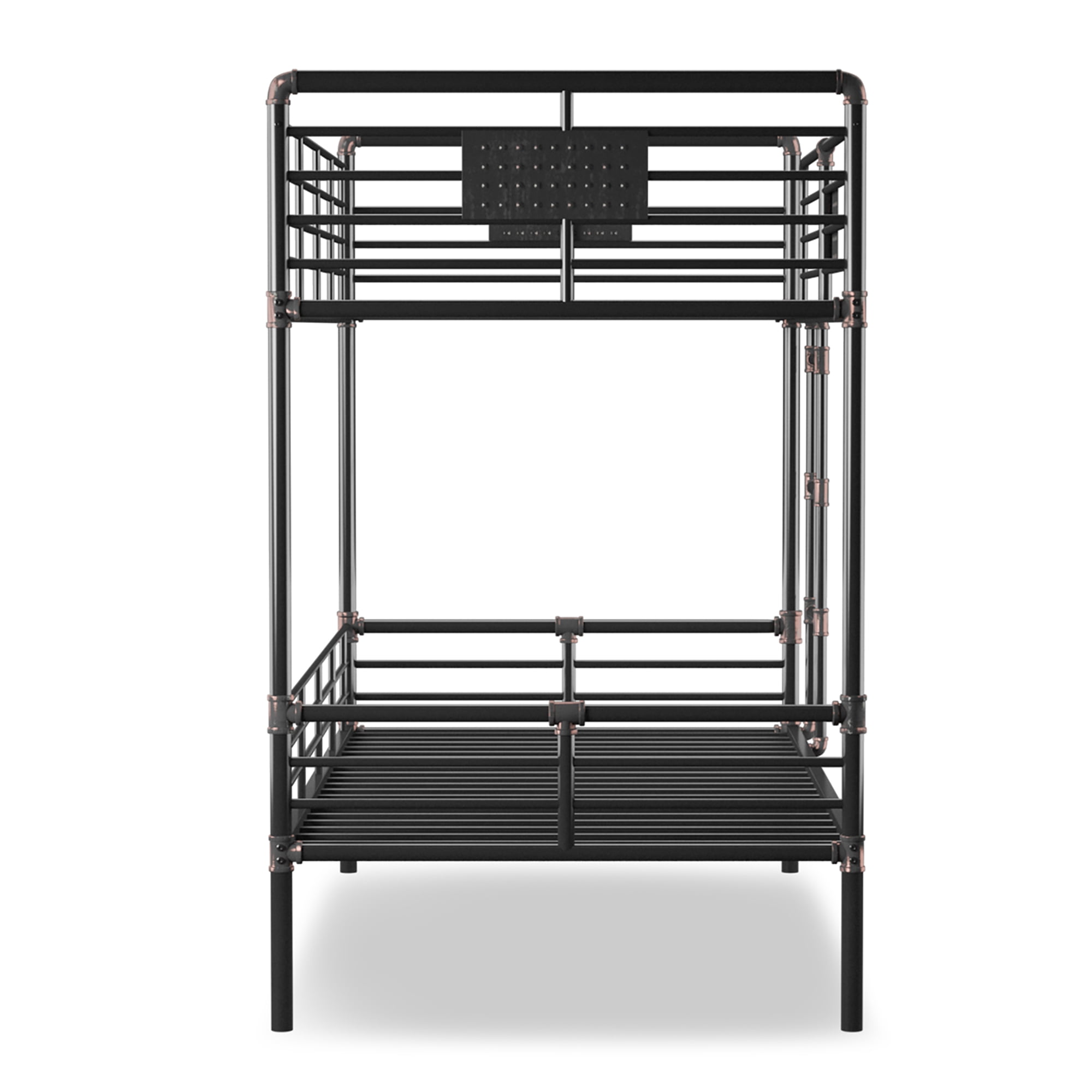 Furniture of America Seanze Metal Antique Black Twin/Twin Kids Bunk Bed