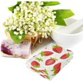thumbnail image 3 of Dreamtimes 2 Pcs Cute Strawberry Floral Pattern Luxury Soft Highly Absorbent Fluffy Guest Hand Towels, Multipurpose for Bathroom, Hotel, Gym and Spa (14" x 28"), 3 of 5