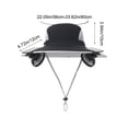 thumbnail image 4 of 3 Speed Solar Powered Fan Hat with 2 Fans, Wide Brim Sun Hat for Outdoor Fishing, Hiking Gardening, USB Solar Charging, Mother's Day Gift for Women Mom, Birthday Gift for Girlfriend, Black, 4 of 7