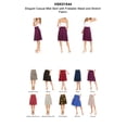 thumbnail image 6 of Women's Elegant Casual Midi Skirt with Foldable Waist and Stretch Fabric, 6 of 7