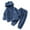 Blue, variant on Toddler Boys Outfit Sets Winter Warm Hooded Bear Ear Sweatshirt Tops Pants 2Pcs Fall Outfits for Kids 2T-3T