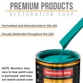 thumbnail image 4 of Deep Aqua 1 Quart URETHANE BASECOAT Car Auto Body Paint, 4 of 6